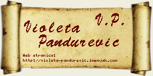 Violeta Pandurević vizit kartica